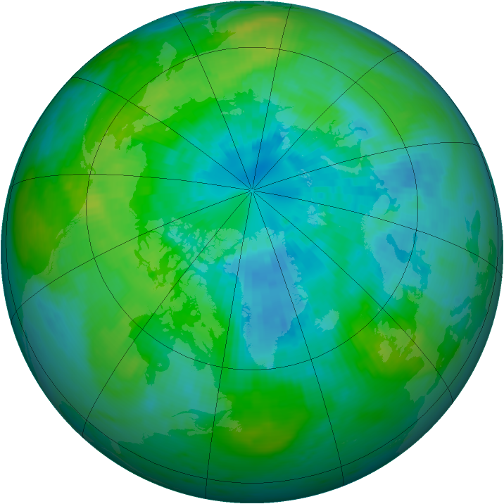 Arctic ozone map for 27 September 1981